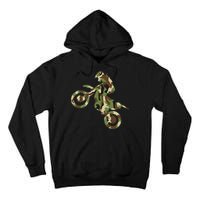 Motocross Dirt Bike Racing Camo Camouflage Tall Hoodie