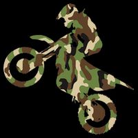 Motocross Dirt Bike Racing Camo Camouflage Zip Tote Bag