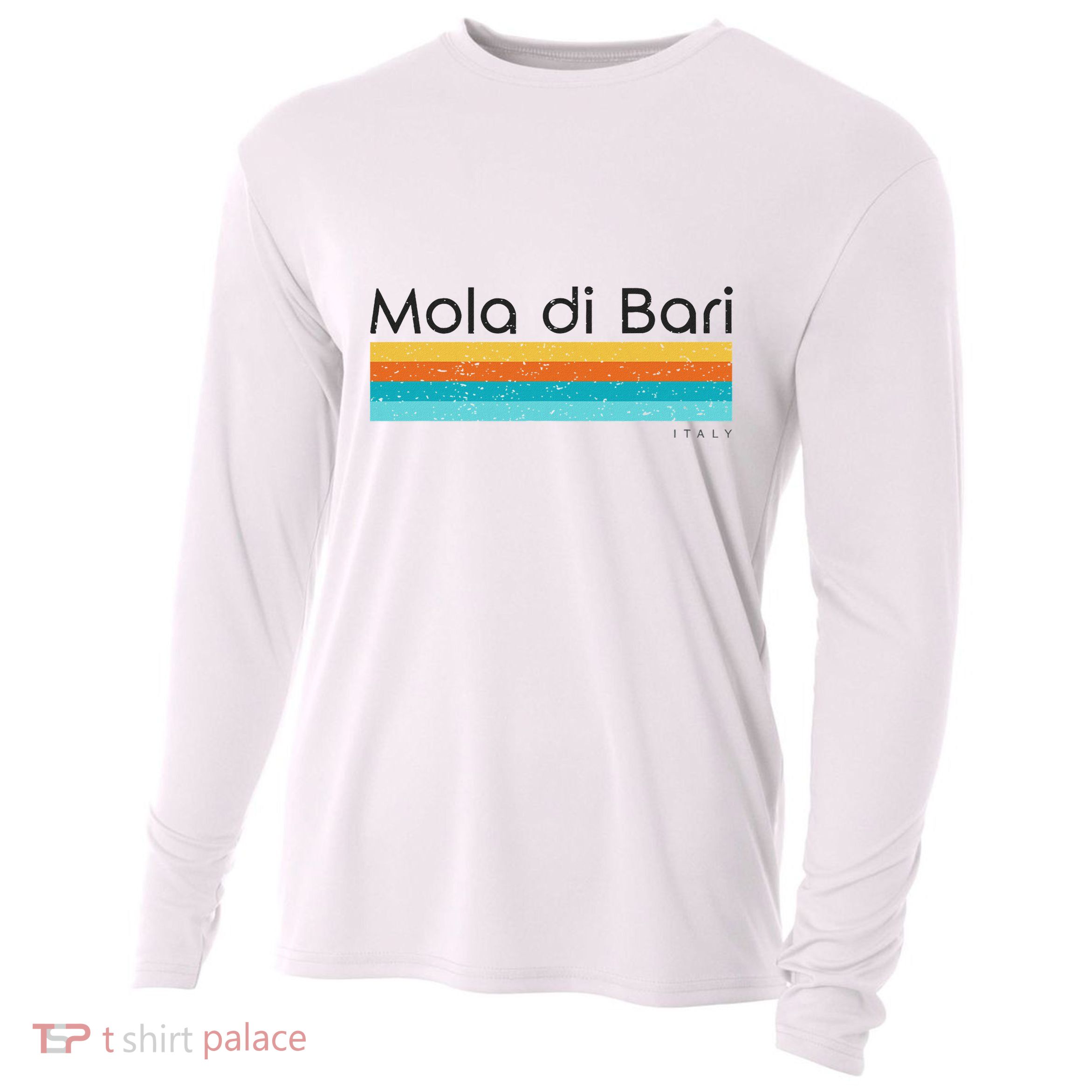 Mola Di Bari Italy Cooling Performance Long Sleeve Crew