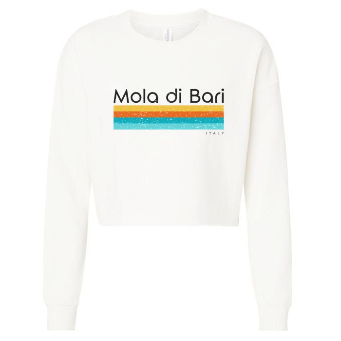 Mola Di Bari Italy Cropped Pullover Crew