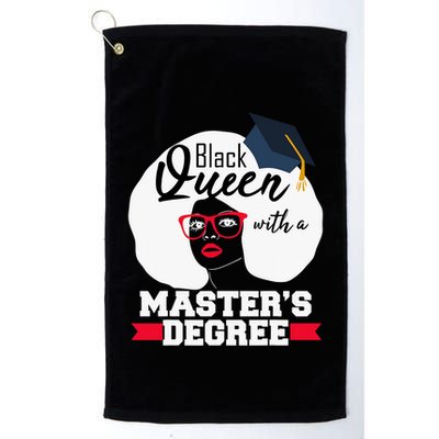 Masters Degree Black Queen Graduation Public Health Gift Golf Towel