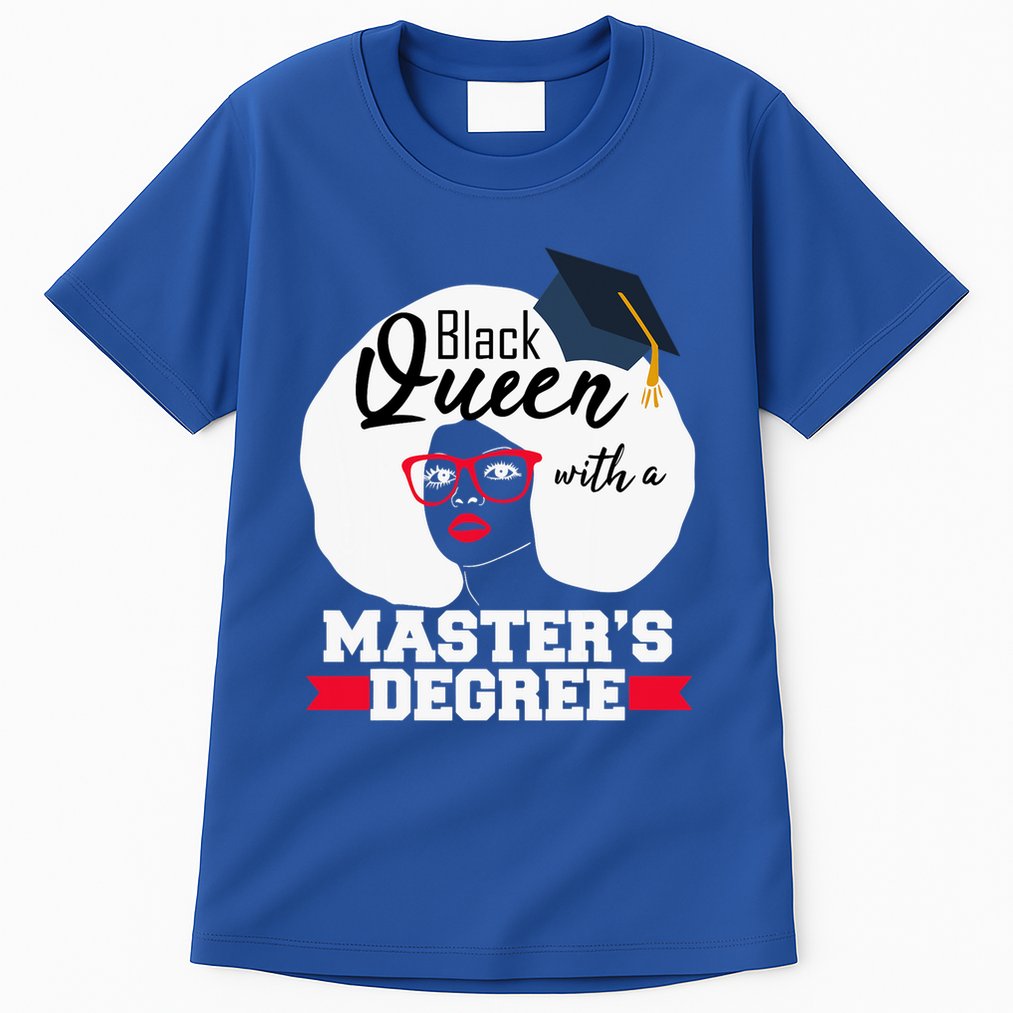 Masters Degree Black Queen Graduation Public Health Gift Tall T-Shirt