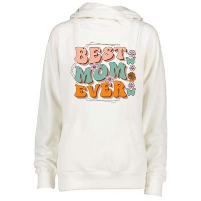 Mothers Day Best Mom Ever From Daughter Son Mom grandma Womens Funnel Neck Pullover Hood