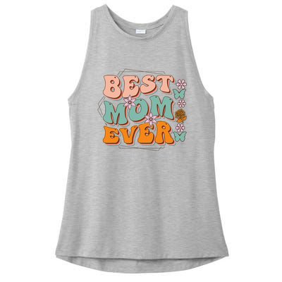 Mothers Day Best Mom Ever From Daughter Son Mom grandma Ladies PosiCharge Tri-Blend Wicking Tank