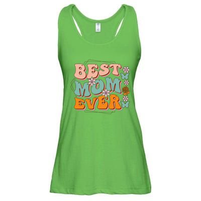 Mothers Day Best Mom Ever From Daughter Son Mom grandma Ladies Essential Flowy Tank