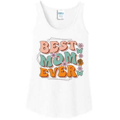 Mothers Day Best Mom Ever From Daughter Son Mom grandma Ladies Essential Tank