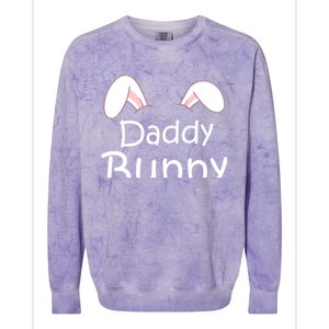 Mama Daddy Bunny Easter Day Dad Pregnant Mom Matching Couple Cute Gift Colorblast Crewneck Sweatshirt