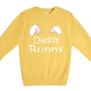 Mama Daddy Bunny Easter Day Dad Pregnant Mom Matching Couple Cute Gift Premium Crewneck Sweatshirt