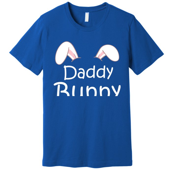 Mama Daddy Bunny Easter Day Dad Pregnant Mom Matching Couple Cute Gift Premium T-Shirt