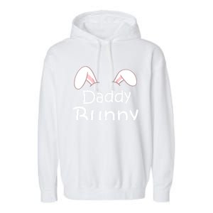 Mama Daddy Bunny Easter Day Dad Pregnant Mom Matching Couple Cute Gift Garment-Dyed Fleece Hoodie