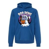 Moo Deng Baby Hippo Boo Deng Long For Halloween Premium Hoodie