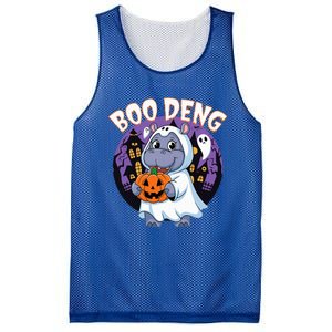 Moo Deng Baby Hippo Boo Deng Long For Halloween Mesh Reversible Basketball Jersey Tank