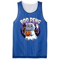 Moo Deng Baby Hippo Boo Deng Long For Halloween Mesh Reversible Basketball Jersey Tank