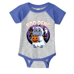 Moo Deng Baby Hippo Boo Deng Long For Halloween Infant Baby Jersey Bodysuit