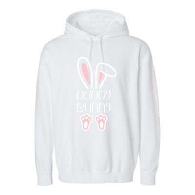 Mama Daddy Bunny Easter Day Dad Pregnant Mom Matching Couple Gift Garment-Dyed Fleece Hoodie