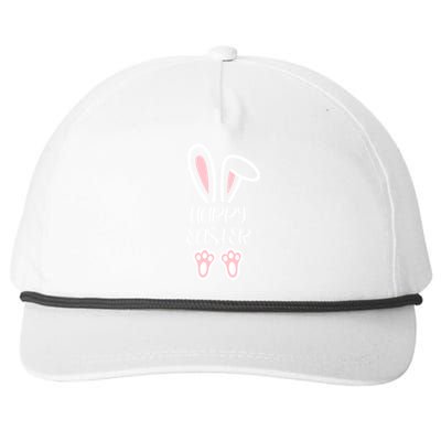 Mama Daddy Bunny Easter Day Dad Pregnant Mom Matching Couple Gift Snapback Five-Panel Rope Hat