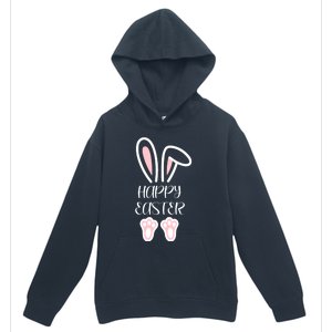 Mama Daddy Bunny Easter Day Dad Pregnant Mom Matching Couple Gift Urban Pullover Hoodie