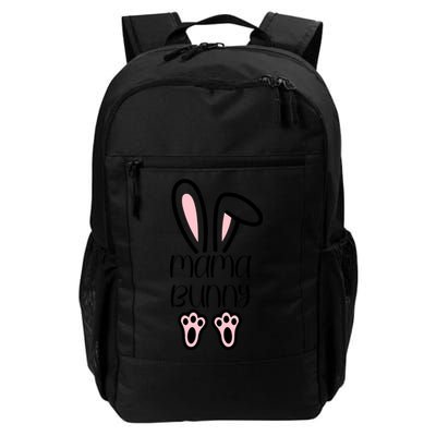 Mama Daddy Bunny Easter Day Dad Pregnant Mom Matching Couple Gift Backpack