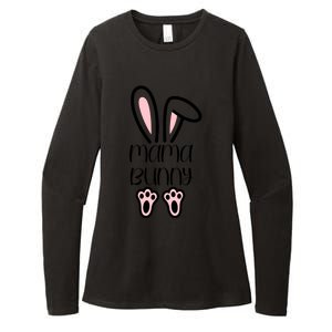 Mama Daddy Bunny Easter Day Dad Pregnant Mom Matching Couple Gift Womens CVC Long Sleeve Shirt