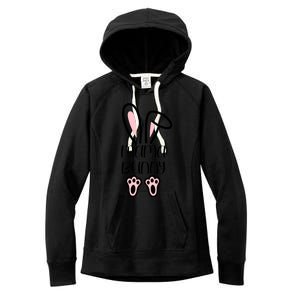 Mama Daddy Bunny Easter Day Dad Pregnant Mom Matching Couple Gift Women's Fleece Hoodie