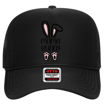 Mama Daddy Bunny Easter Day Dad Pregnant Mom Matching Couple Gift Trucker Hat