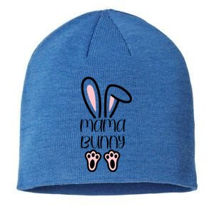 Mama Daddy Bunny Easter Day Dad Pregnant Mom Matching Couple Gift Sustainable Beanie