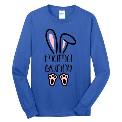 Mama Daddy Bunny Easter Day Dad Pregnant Mom Matching Couple Gift Tall Long Sleeve T-Shirt