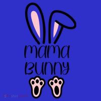Mama Daddy Bunny Easter Day Dad Pregnant Mom Matching Couple Gift Premium T-Shirt