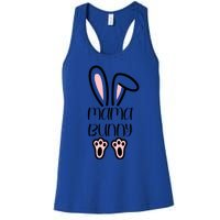 Mama Daddy Bunny Easter Day Dad Pregnant Mom Matching Couple Gift Women's Racerback Tank