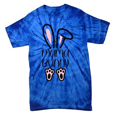 Mama Daddy Bunny Easter Day Dad Pregnant Mom Matching Couple Gift Tie-Dye T-Shirt