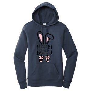 Mama Daddy Bunny Easter Day Dad Pregnant Mom Matching Couple Gift Women's Pullover Hoodie