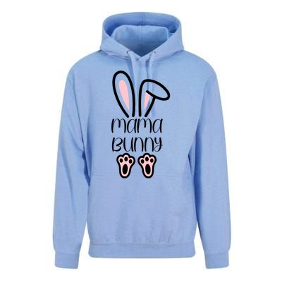 Mama Daddy Bunny Easter Day Dad Pregnant Mom Matching Couple Gift Unisex Surf Hoodie