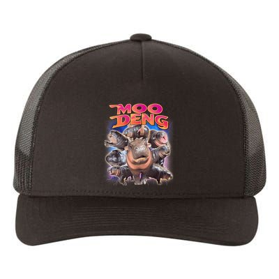 Moo Deng Baby Hippo Yupoong Adult 5-Panel Trucker Hat