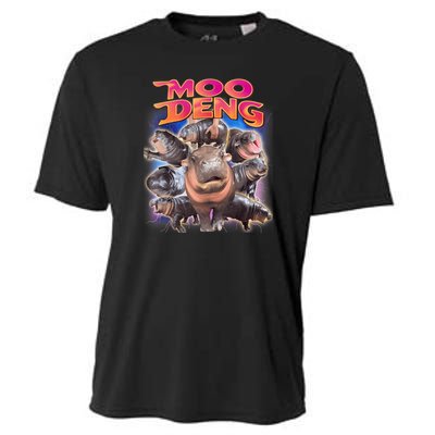 Moo Deng Baby Hippo Cooling Performance Crew T-Shirt