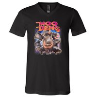 Moo Deng Baby Hippo V-Neck T-Shirt