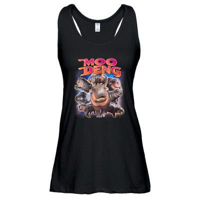 Moo Deng Baby Hippo Ladies Essential Flowy Tank
