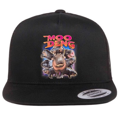 Moo Deng Baby Hippo Flatbill Hat