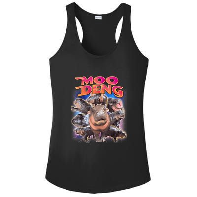 Moo Deng Baby Hippo Ladies PosiCharge Competitor Racerback Tank
