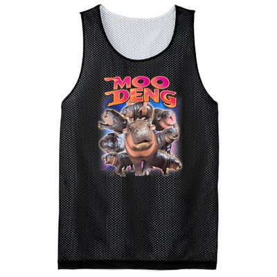 Moo Deng Baby Hippo Mesh Reversible Basketball Jersey Tank