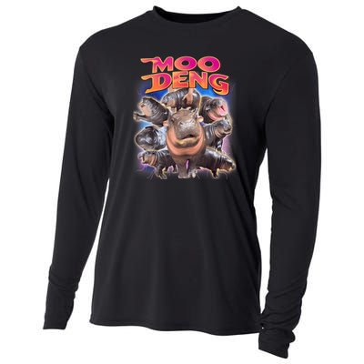 Moo Deng Baby Hippo Cooling Performance Long Sleeve Crew