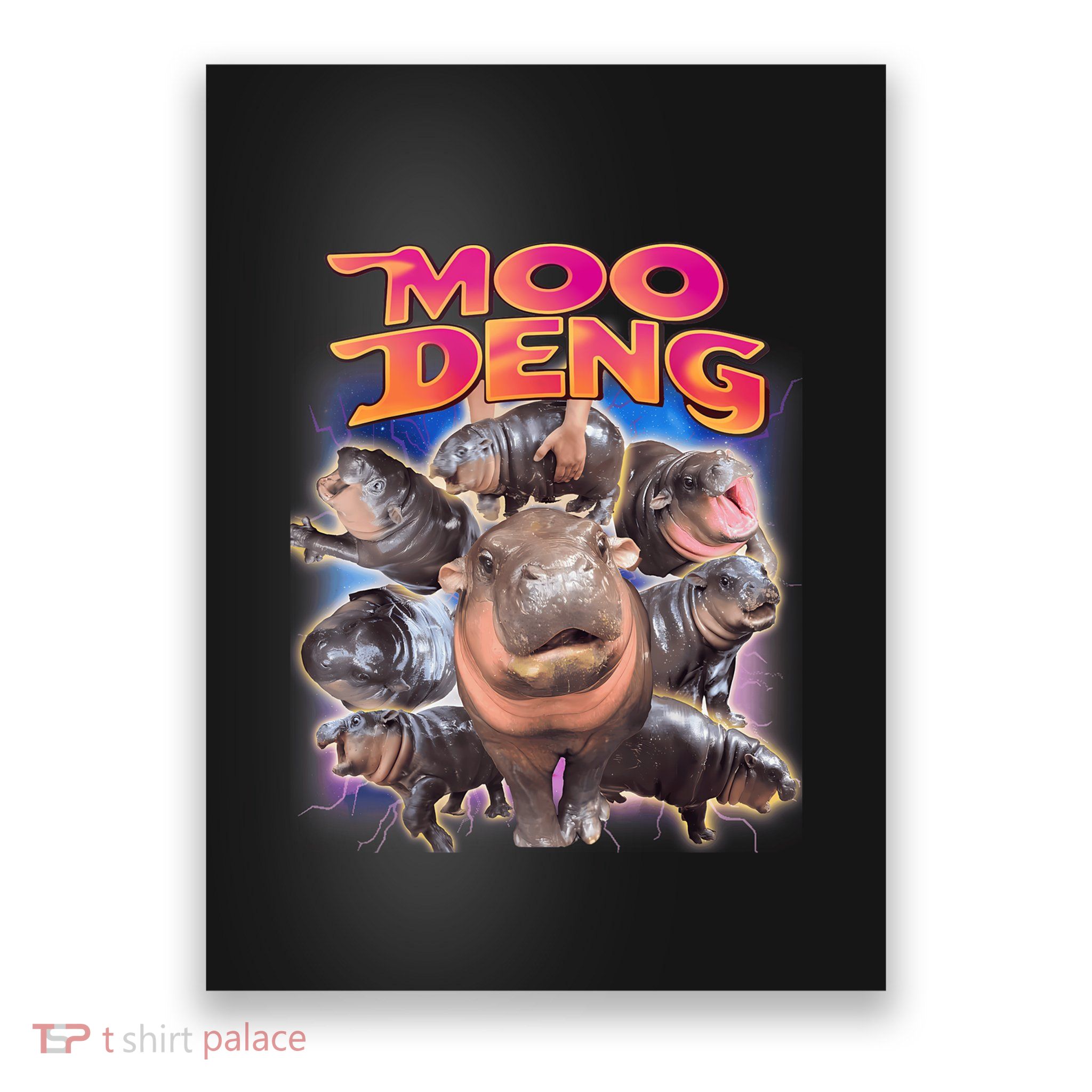 Moo Deng Baby Hippo Poster