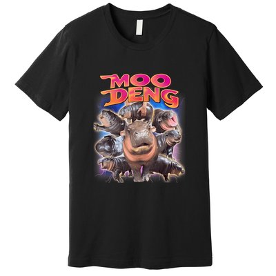 Moo Deng Baby Hippo Premium T-Shirt