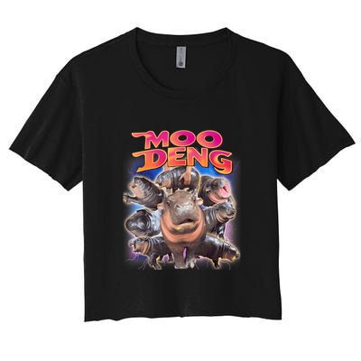 Moo Deng Baby Hippo Crop Top