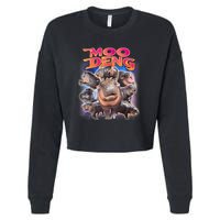Moo Deng Baby Hippo Cropped Pullover Crew