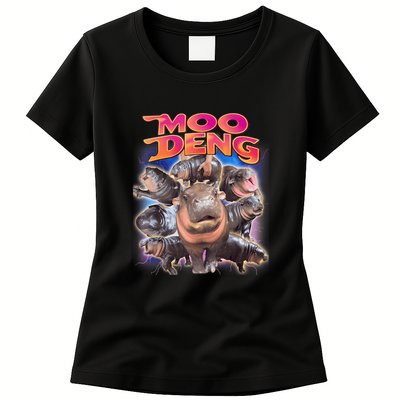 Moo Deng Baby Hippo Womens T-Shirt