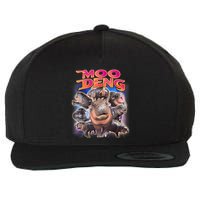 Moo Deng Baby Hippo Wool Snapback Cap