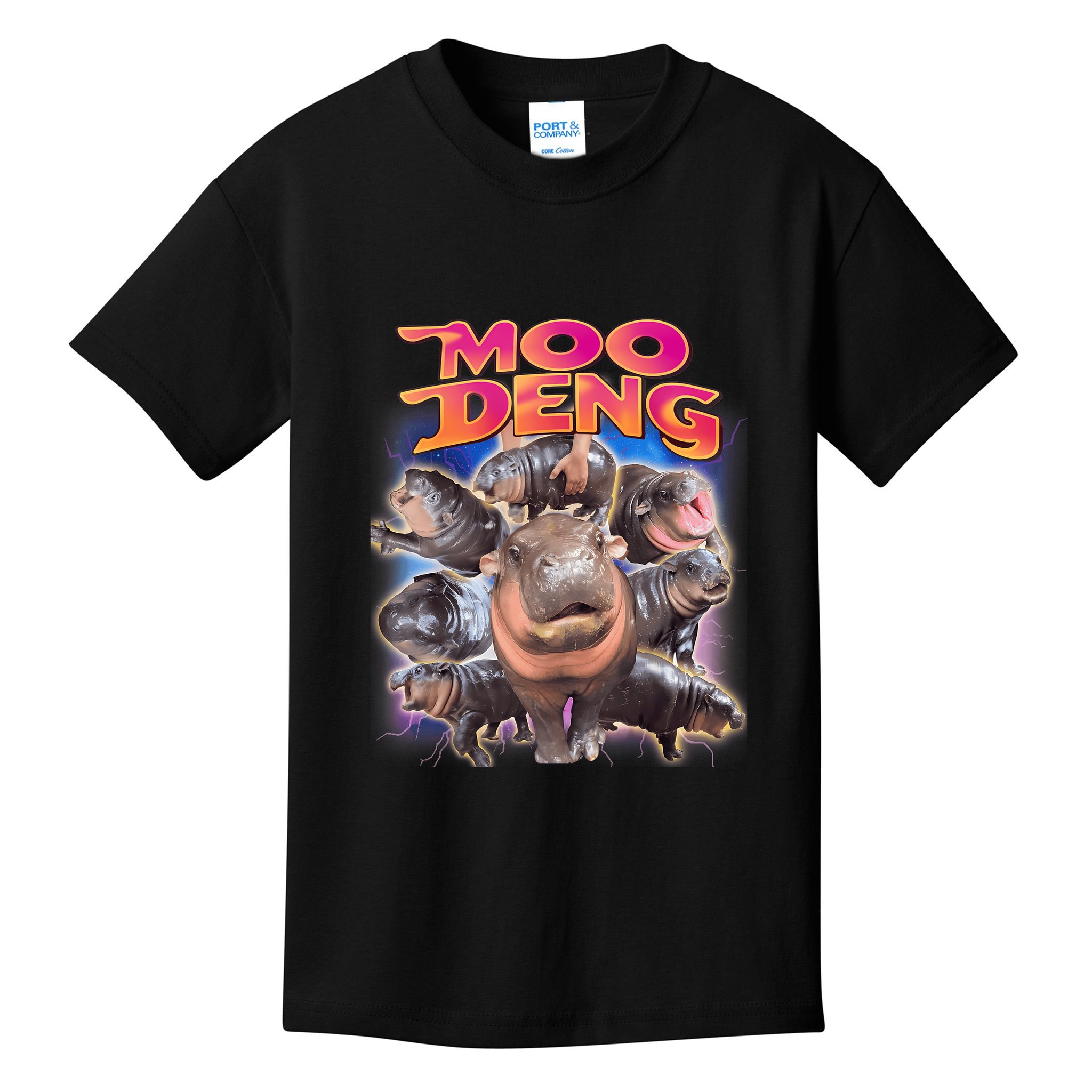 Moo Deng Baby Hippo Kids T-Shirt