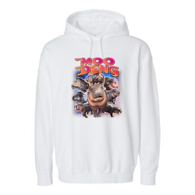 Moo Deng Baby Hippo Garment-Dyed Fleece Hoodie