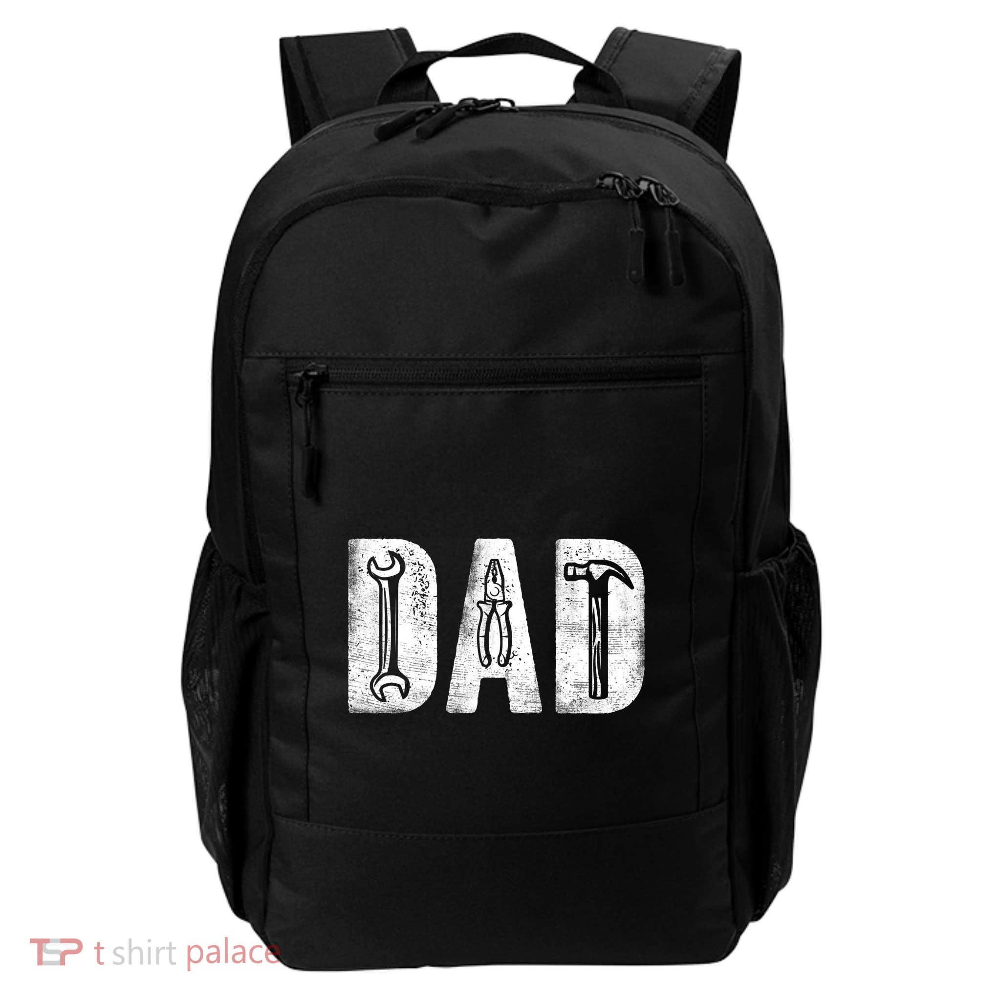 Mechanic Dad Birthday Classic Bold Font Repairman Daddy Daily Commute Backpack