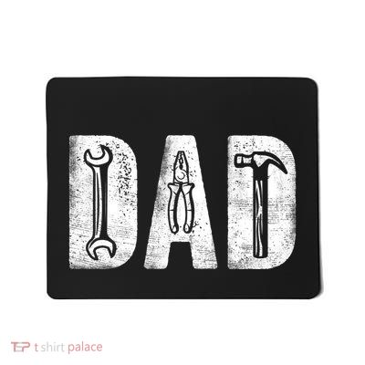 Mechanic Dad Birthday Classic Bold Font Repairman Daddy Mousepad